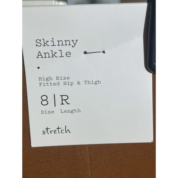 Burnt orange NWT high rise stretch dress pants women’s size 8 - Picture 5 of 7